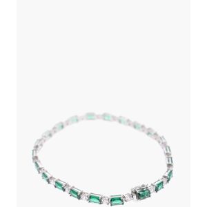 Hatton Labs Bracciale Tennis in Argento con Zirconi taglia 8.5