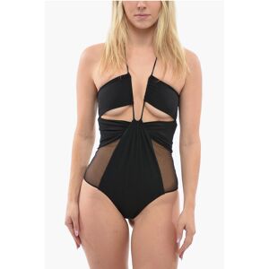 Nensi Dojaka Body U-Wire con Dettagli Trasparenti e Cut Out taglia Xs