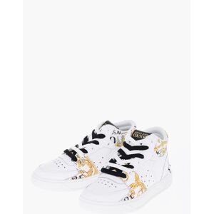 Versace JEANS COUTURE Sneakers Alte STARLIGHT in Pelle con Stampa Ba taglia 42