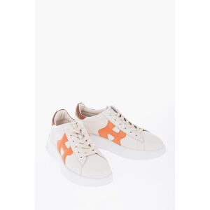 Hogan Sneakers basse REBEL In Pelle con Patch Logo a Contratso taglia 40