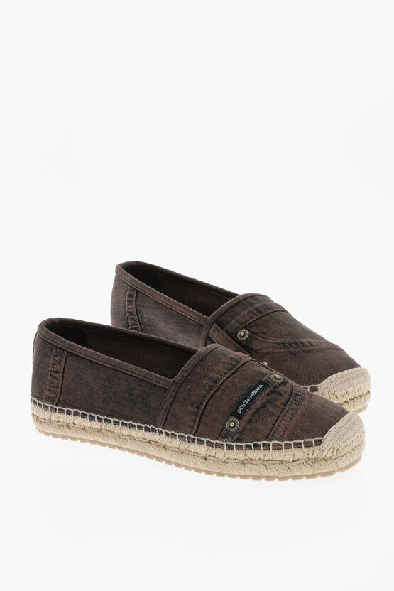 Dolce&Gabbana Espadrillas DENIM Slip-On taglia 42