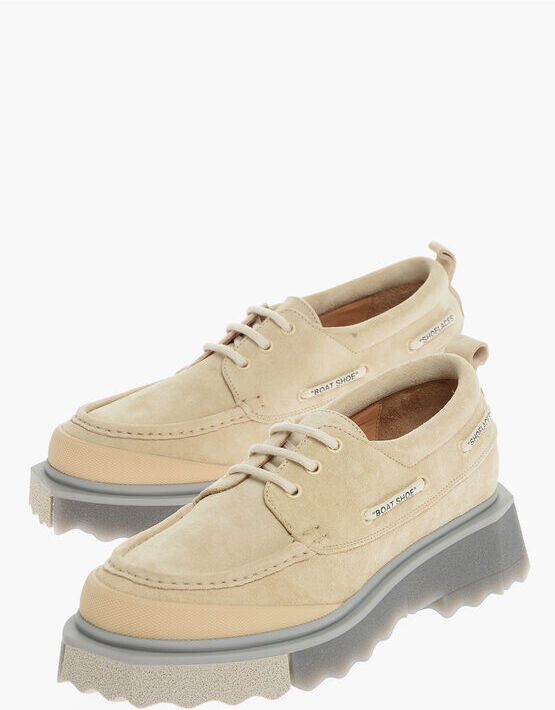 Off-White Sneakers Low-Top BOATSHOE In pelle Scamosciata taglia 42