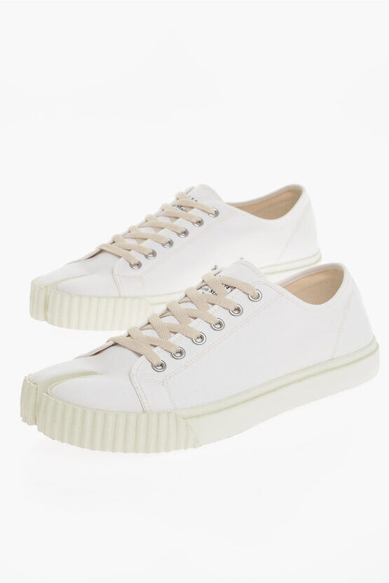 Maison Margiela Sneakers Low-Top Tabi In Canvas taglia 42