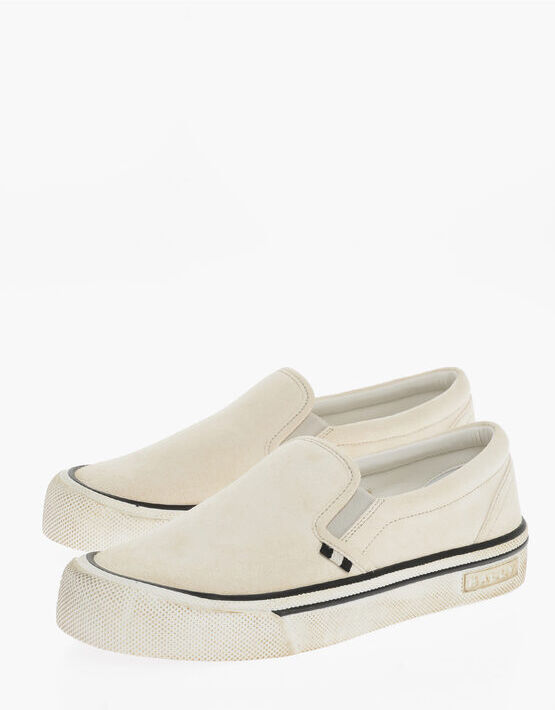 Bally Sneakers Slip-On LEORY in Camoscio taglia 44