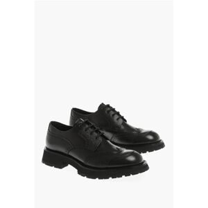 Alexander McQueen Derby In Pelle Con Dettagli Brogues taglia 44