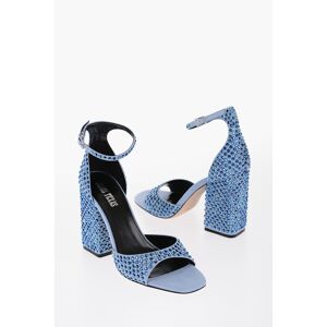 Paris Texas Sandali Ankle-Strap HOLLY in Camoscio Impreziositi da Strass taglia 39