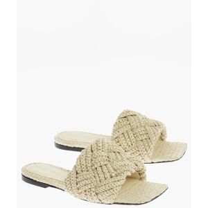 Bottega Veneta Slides LIDO In Raffia Intrecciata taglia 36,5