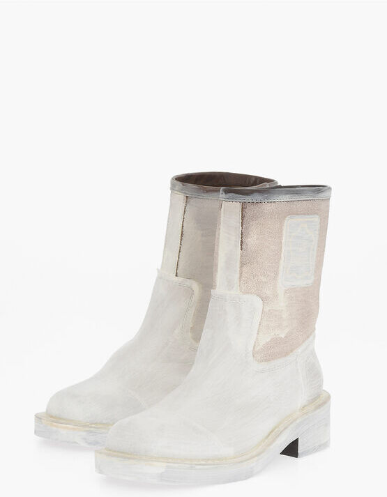 Maison Margiela MM6 Stivaletti in Pelle Verniciata taglia 35