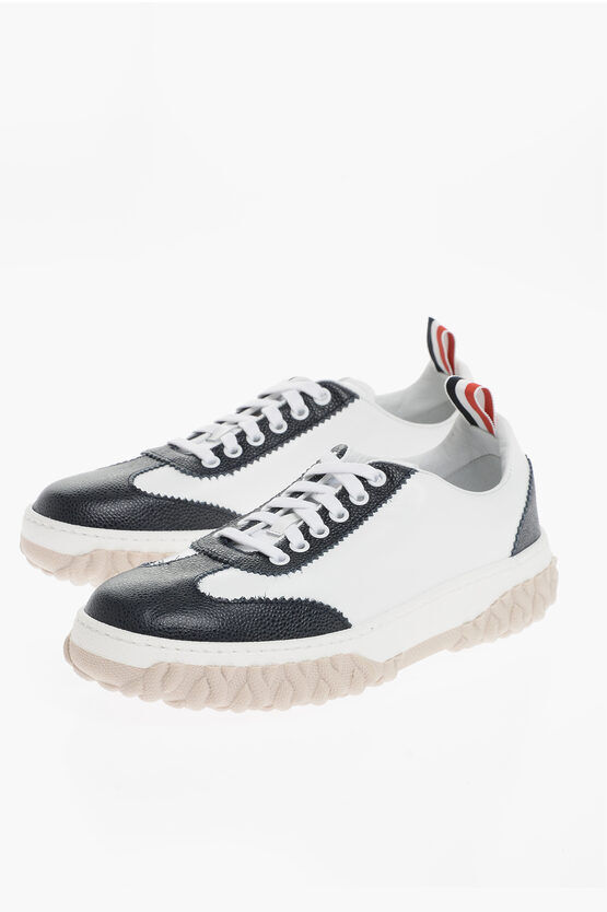 Thom Browne Sneakers Basse in Pelle Bicolore taglia 6