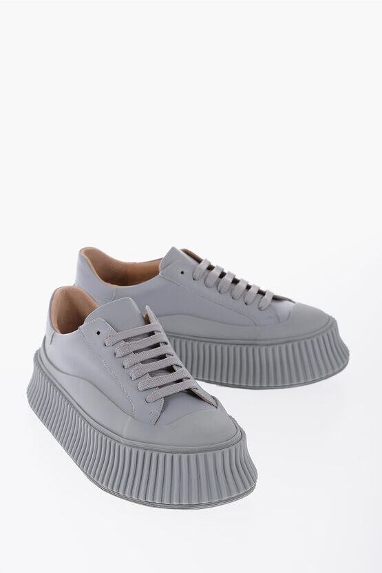 Jil Sander Sneakers Low-Top In Pelle con Suola Platform taglia 39