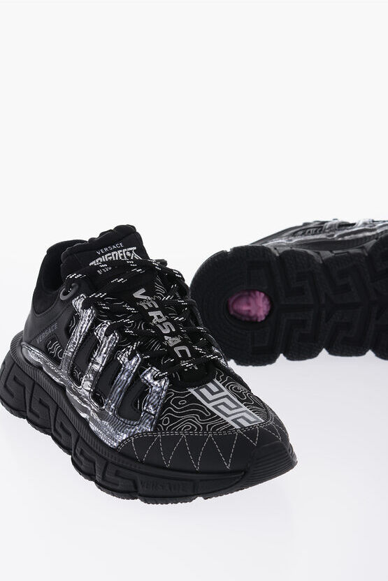 Versace Sneakers Low-Top TRIGRECA Con Stampa A Contrasto taglia 38,5