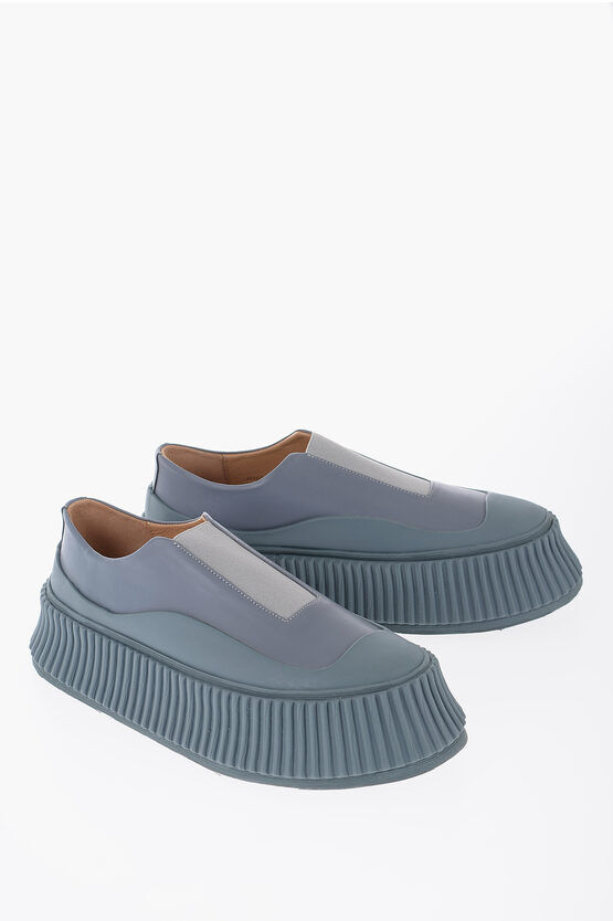Jil Sander Sneakers Slip-On In Pelle Con Suola platform taglia 36