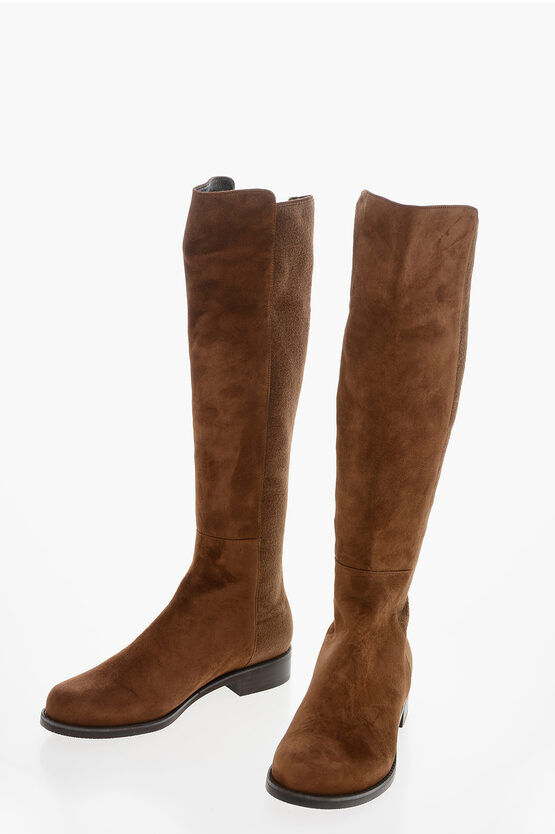 Stuart Weitzman Stivali Sotto al Ginocchio HALFNHALF in Suede taglia 36