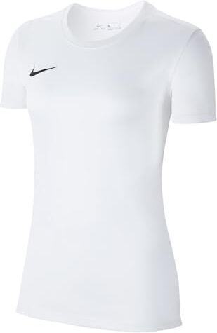 Nike Dry Park VII W Maglietta a Maniche Corte Donna, Bianco (White/Black), XS