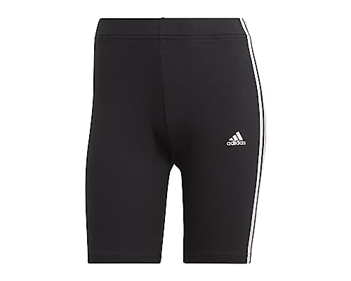 Adidas Essentials 3-Stripes Bike Leggings, Donna, Black/White, M