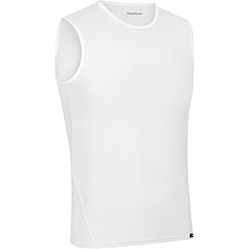 GripGrab Termica Ciclismo Senza Maniche Base Layer Anti-odore Leggero Intima Da Bicicletta Ab, Maglia Unisex Adulto, 1 X Bianco, XXL