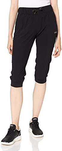 CMP - Pantaloni sportivi a 3/4 da donna, Nero, 44