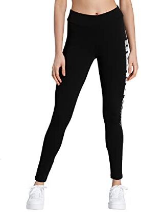 PUMHB #Puma Ess Graphic Leggings, Leggins Donna, Puma Black, M