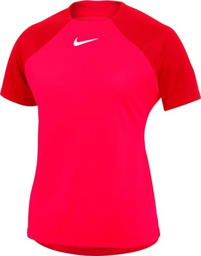 Nike W Nk DF Acdpr SS Top K Maglia a Maniche Corte, Bright Crimson/University Red/White, XS Donna