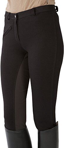 Pfiff Pantaloni da Equitazione Pantaloni da Equitazione, Nero (Black/Brown) 46