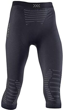 X-Bionic Invent 4.0 Pants 3/4, Pantaloni Corsa Jogging Fitness Training Baselayer Leggings Sportivi Donna, Black/Charcoal, S