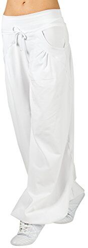 Winshape WTE3 - Pantaloni per Lo Sport, Tempo Libero, Danza, da Donna, Donna, Damen Dance Fitness Freizeit Sport Trainingshose WTE3, Bianco, L