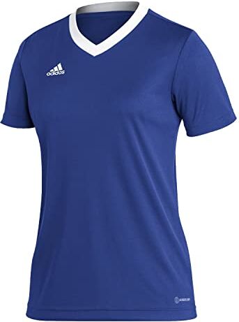 Adidas Entrada 22 Short Sleeve Jersey, T-shirt Donna, Team Royal Blue, S