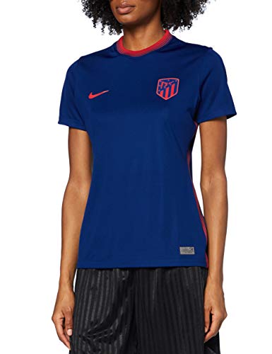 Nike ATM W NK BRT STAD JSY SS AW, T-shirt Donna, coastal blue/(sport red) (no sponsor), XS