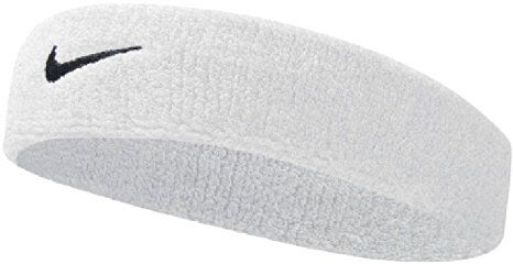 Nike 9381/3 Swoosh Headbands, Stirnband Donna, White/Black, Taglia unica