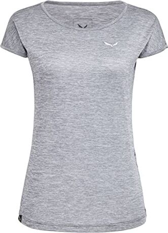 Salewa Puez Dry W T-Shirt, Donna, Quiet Shade Melange, XS