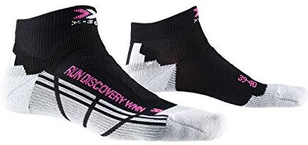 X-Socks Run Discovery Women Socks Socks, Donna, Opal Black/Arctic White, 41-42