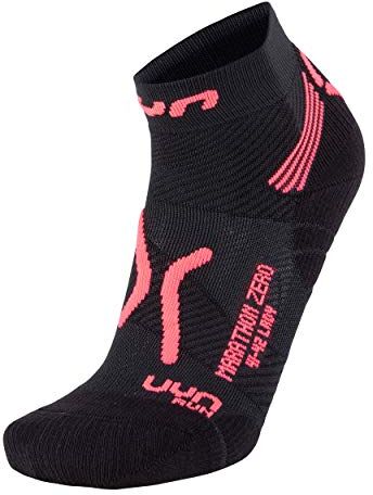 UYN S100073 RUN MARATHON ZERO Calze Donna Nero/Corallo Fluo 42