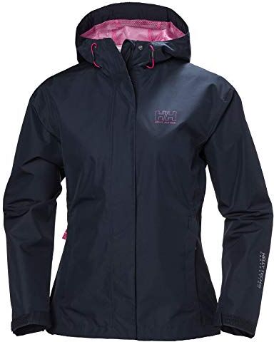 Helly Hansen W Seven J, Giacca con Capuccio Donna, XS, Blu (Navy)