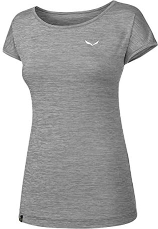 Salewa Puez Melange Dry W S/S T-shirt, Donna, Quiet Shade Melange, S