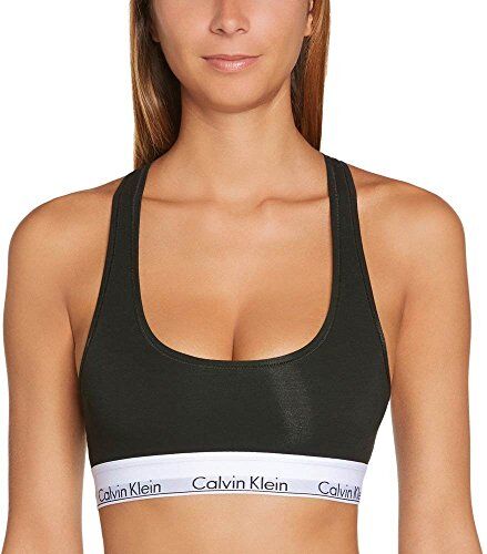 Calvin Klein Unlined Bralette 0000F3785E, Nero (Black), M Donna