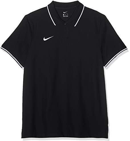 Nike Team Club19 Ss, Maglietta Polo A Maniche Corte Uomo, Nero (Black/White), S