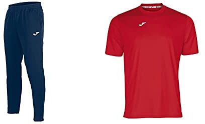 Joma Nilo, Pantalone Uniforms And Clothing (Football), Blu, L & Combi M/C, Maglietta Uomo, Rosso, L