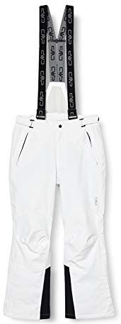 CMP Salopette Sci Elasticizzata Da Uomo Pantaloni, Bianco, 46