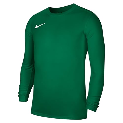 Nike M Nk Dry Park VII JSY LS, T-Shirt A Manica Lunga Uomo, Pine Green/White, S