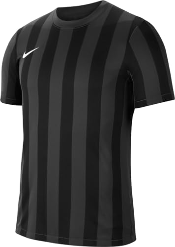 Nike Dri-Fit Division IV, Maglia Manica Corta Uomo, Antracite/Nero/Bianco, 2XL