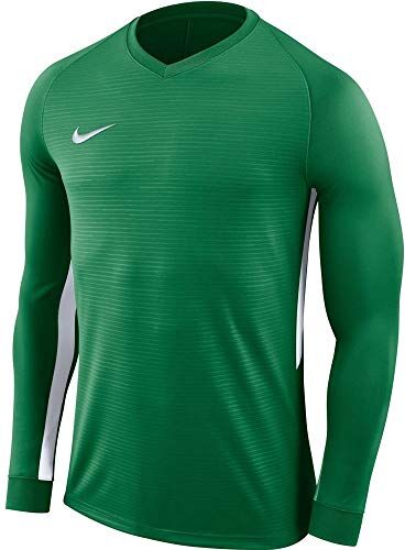 Nike Tiempo Premier LS, T-Shirt A Manica Lunga Uomo, Pine Green (White), M