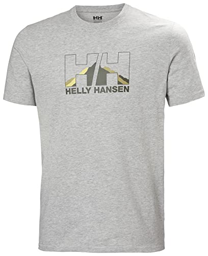 Helly Hansen Uomo Nord Graphic T-Shirt, Grigio, XL