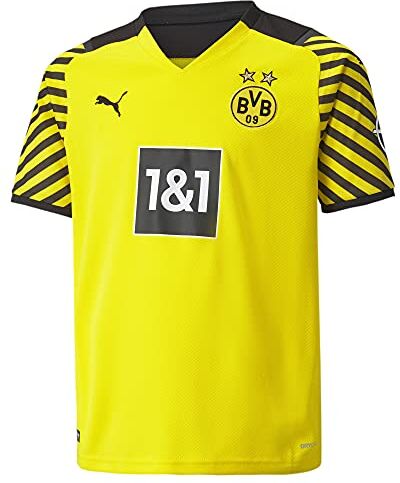 Puma Borussia Dortmund Stagione 2021/22 Attrezzatura da Gioco, Game-Kit Home, Unisex, Cyber Yellow Black, S