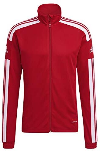 Adidas Squadra 21 Training Track Tracksuit Jacket Giacca, Team Power Red/White, M Uomo