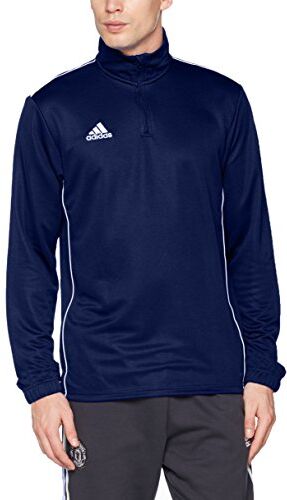 Adidas Core18, Felpa. Uomo, Dark Blue/White, 2XL