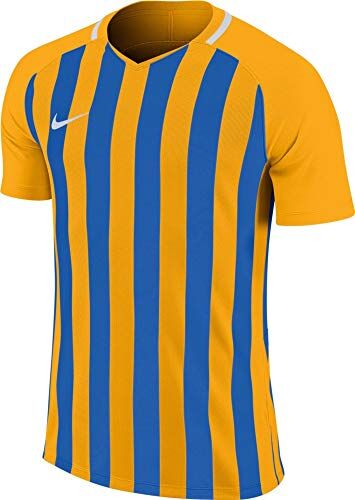 Nike Maglietta da Uomo Striped Division III SS, Uomo, Maglietta, 894081-740, università Oro/Blu Reale/Bianco., XL