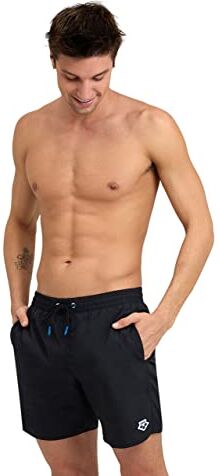 Arena Men's Icons Solid Boxer Swim Trunks, Black, XL