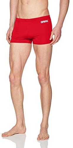 Arena M Solid Short, Bermuda Nuoto Uomo, Rosso (Red/White), 48 IT