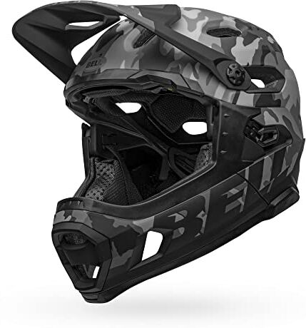 BELL Super DH, Casco Unisex Adulto, Matte/Gloss Black Camo, M