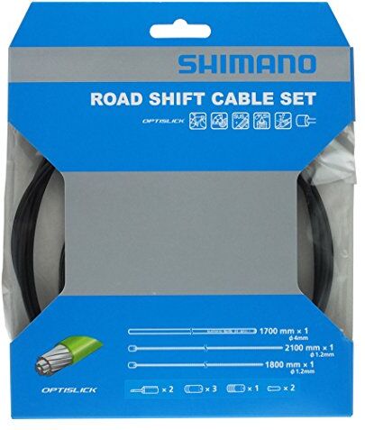 Shimano Y60198010, Kit Cavi Cambio, Nero